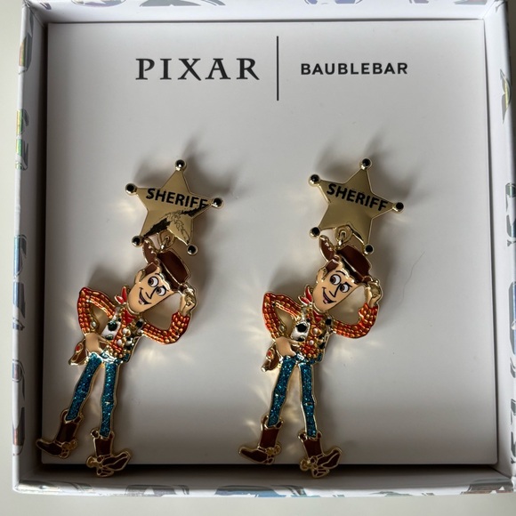 BaubleBar Jewelry - Disney Pixar Toy Story BaubleBar Woody Sheriff Earrings